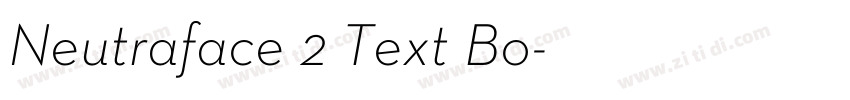 Neutraface 2 Text Bo字体转换
